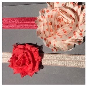6 - 12 month Shabby Chic Headbands